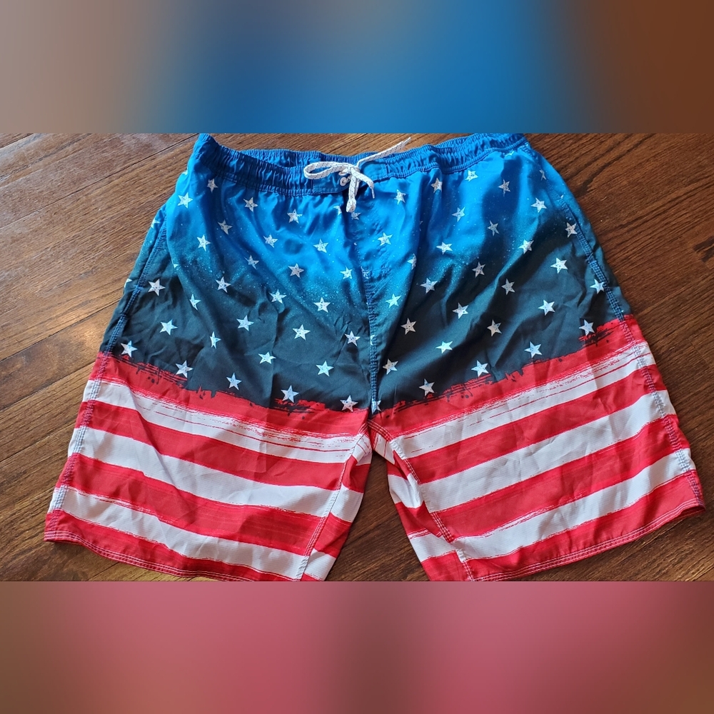 NWOT 2XL Patriot Swim Shorts